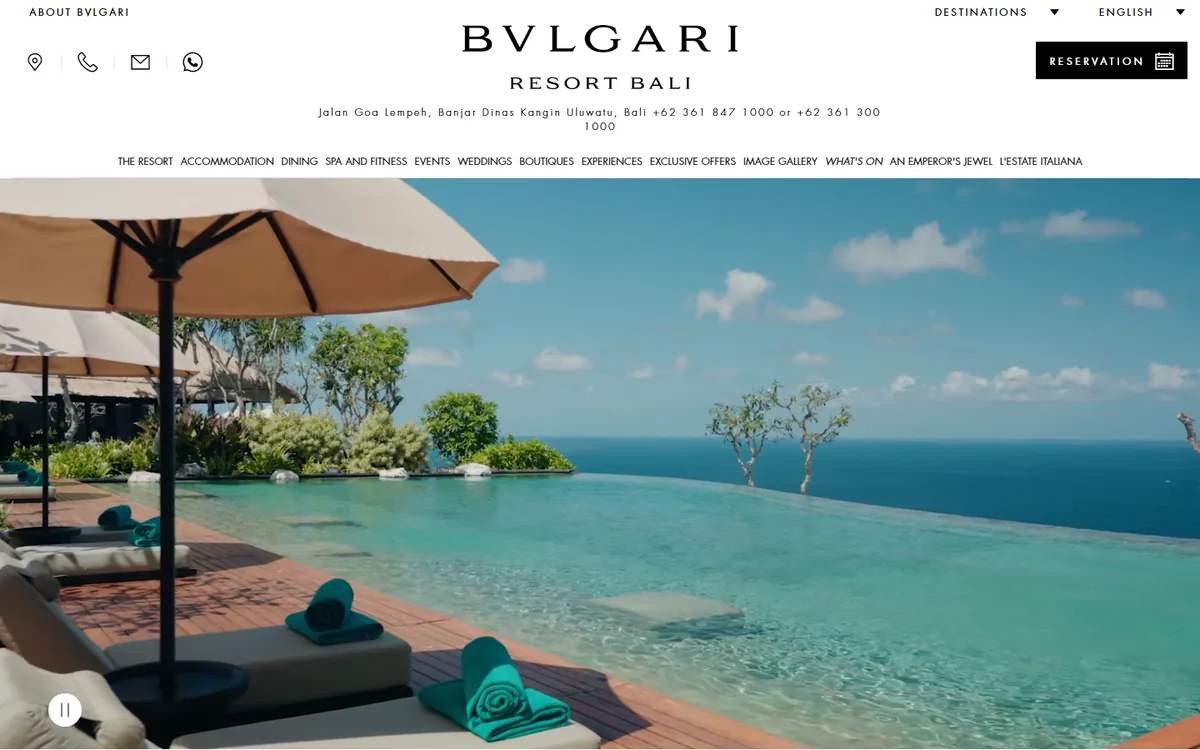Bulgari Resort Bali — desktop