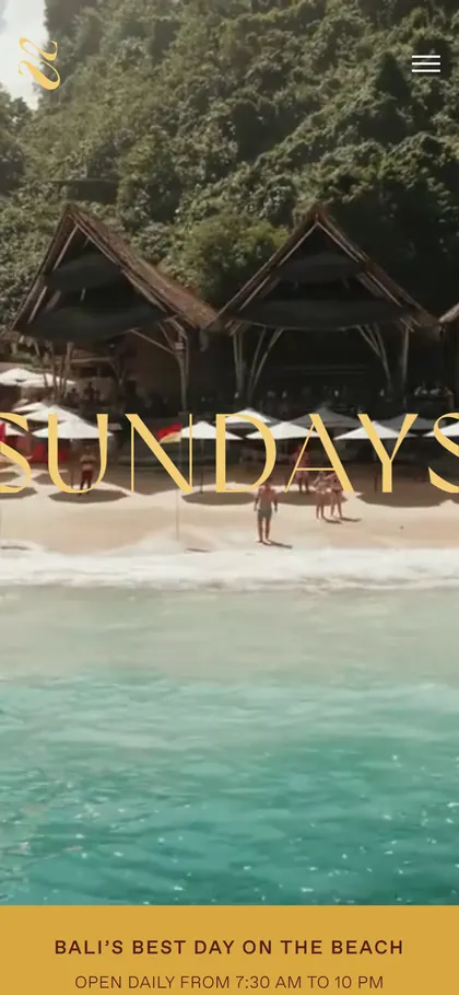 Sundays Beach Club — mobile