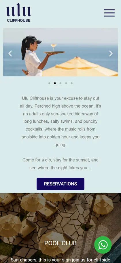 Ulu Cliffhouse — mobile